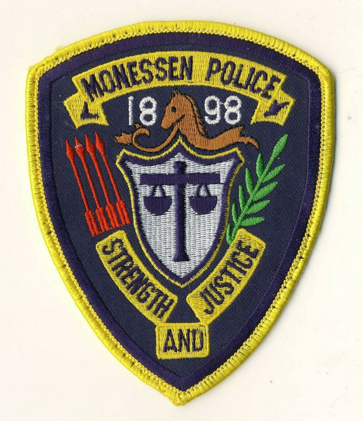 Monessen Police Pennsylvania PA 2nd Issue 4.5