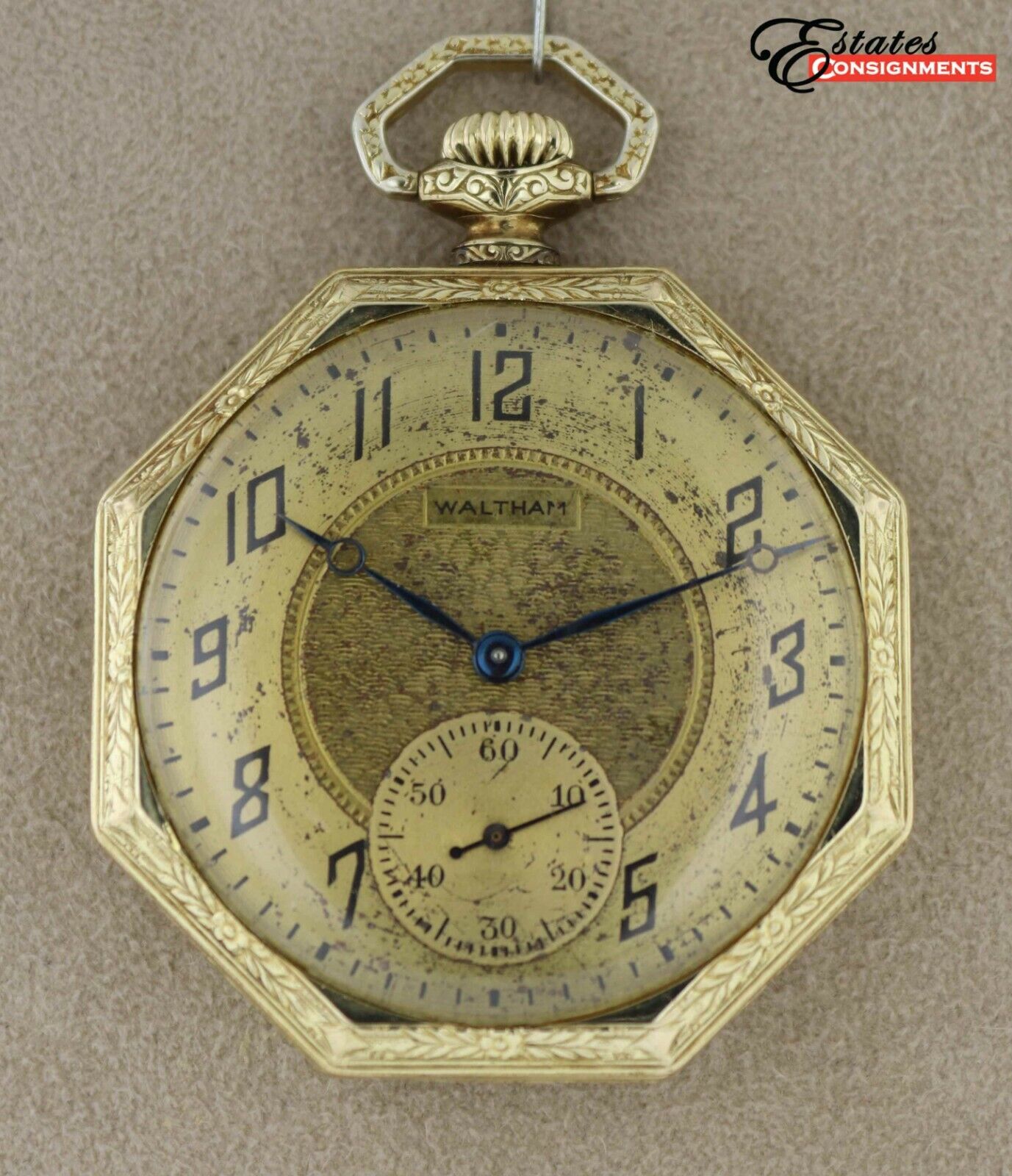 Vintage 1924 Waltham Octagonal Grade 225 Model 1894 Size 12S Vintage 1924 Waltham Octagonal Grade 225 Model 1894 Size 12S