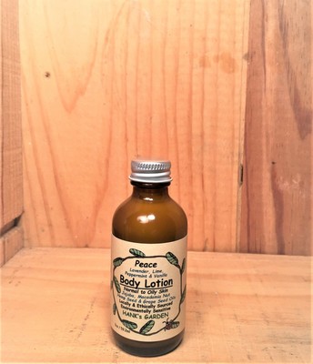 PEACE Body Lotion - Organic Vegan Non GMO - Lime Lavender Peppermint Vanilla 