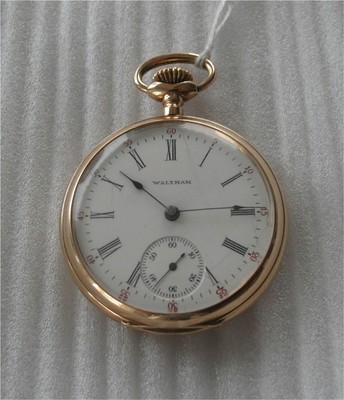 14K Gold American Waltham  Pocket Watch Circa 1894 Working $3200+  Not Scrap