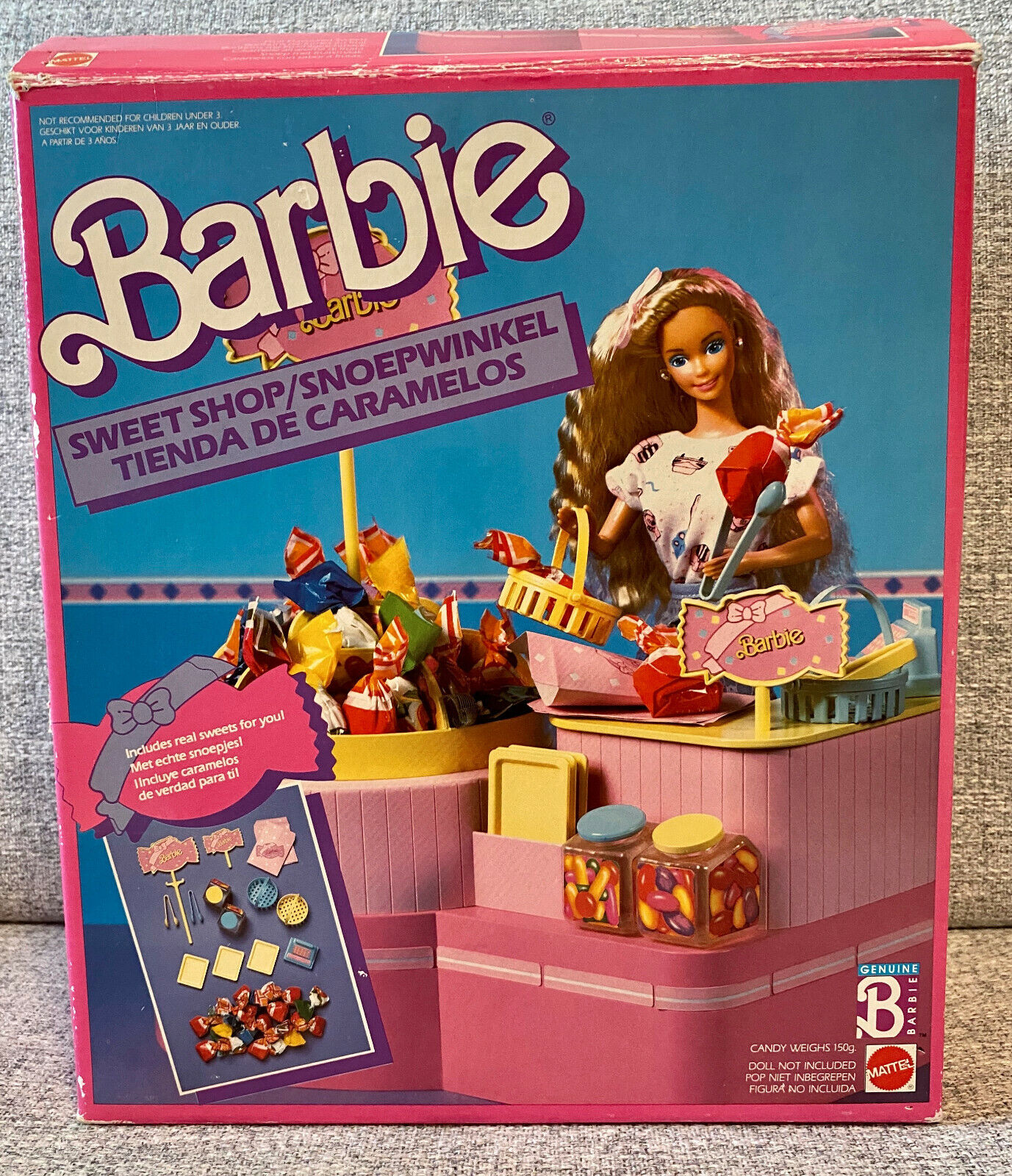 BARBIE MATTEL SWEET SHOP SET BOXED 1988 RARE VINTAGE & COMPLETE