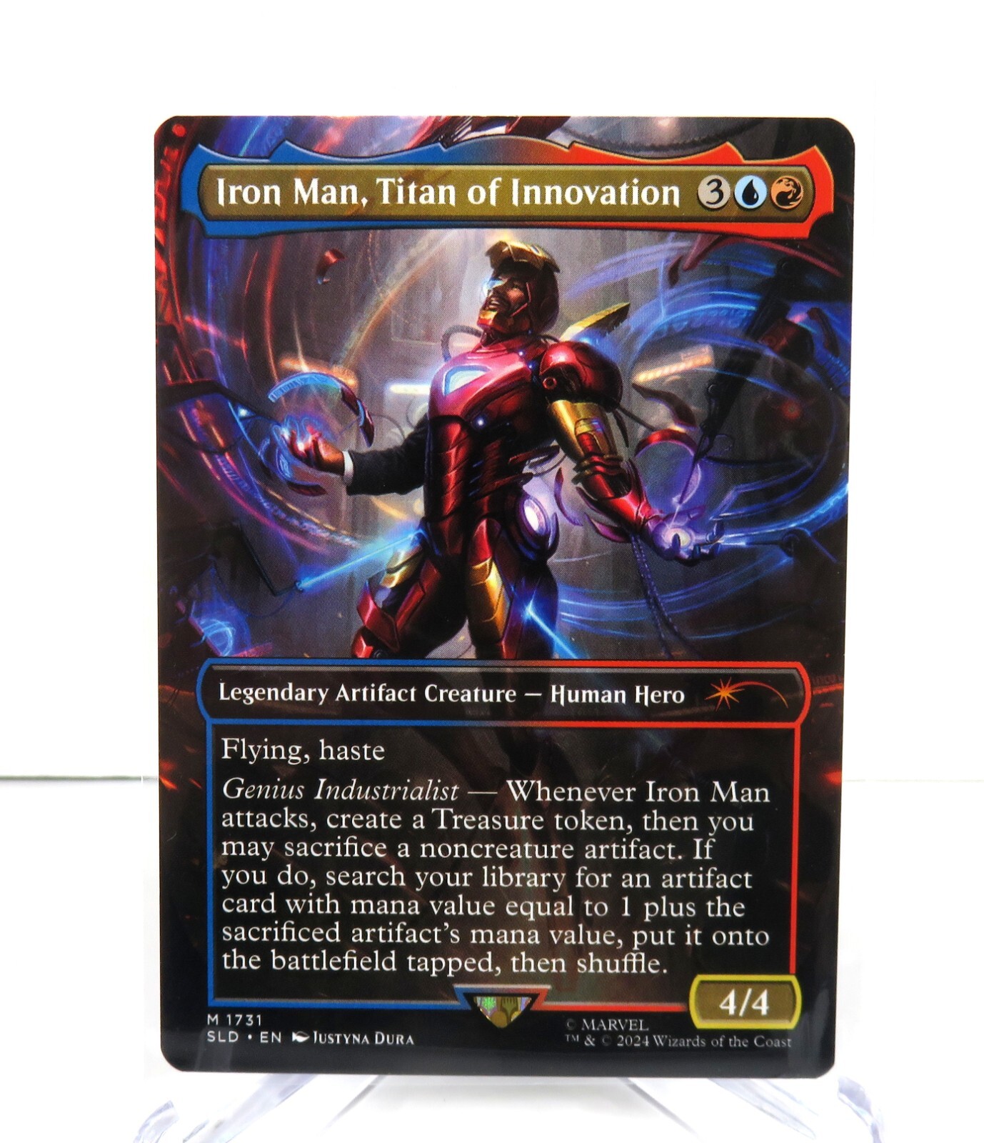 Iron Man Titan of Innovation Marvel Secret Lair Non Foil NM Iron Man Titan of Innovation Marvel Secret Lair Non Foil NM