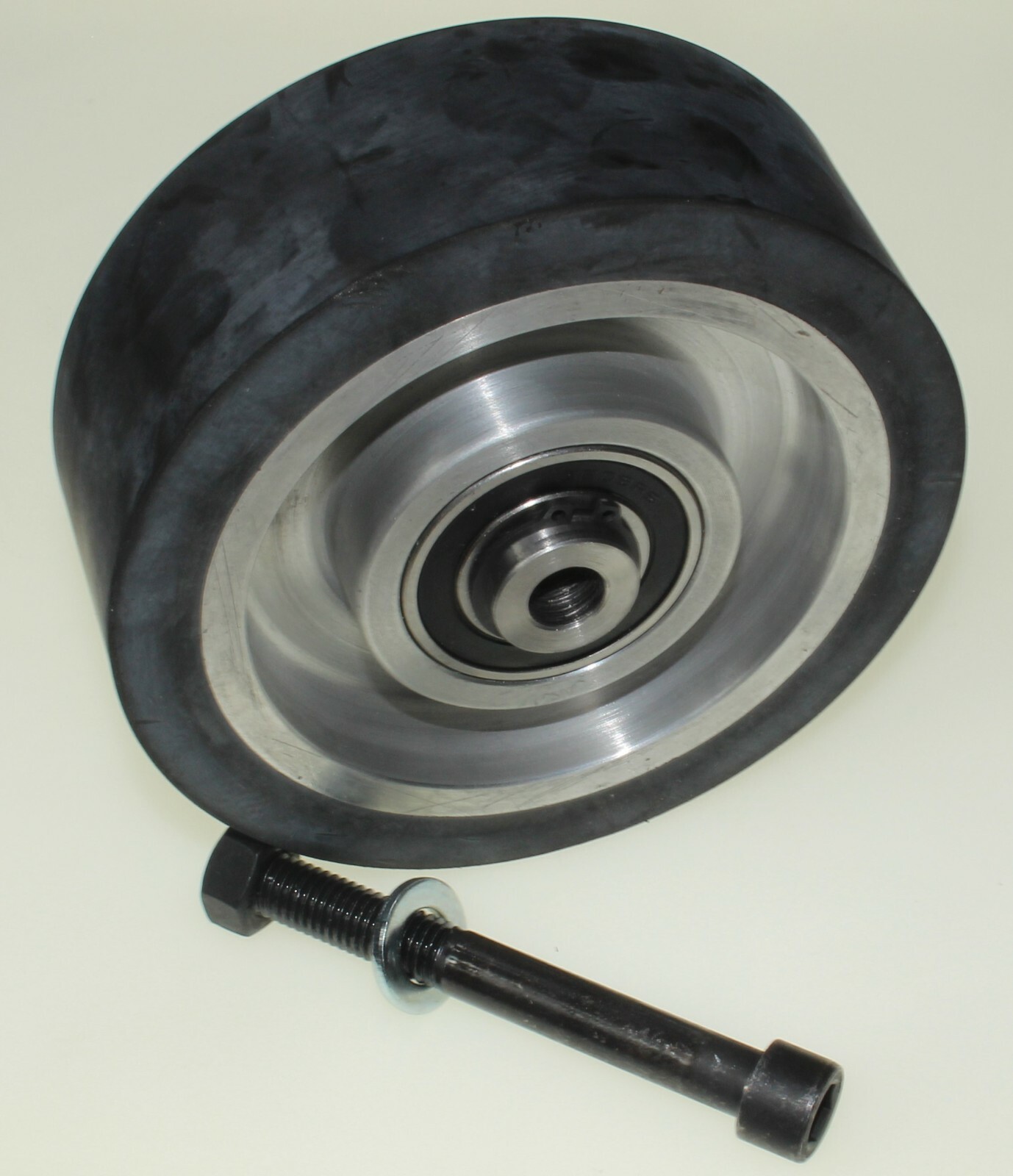 2x72" Belt Grinder-150 mm- 6" Contact Wheel Smooth Rubber-50 mm Wide +Adapter
