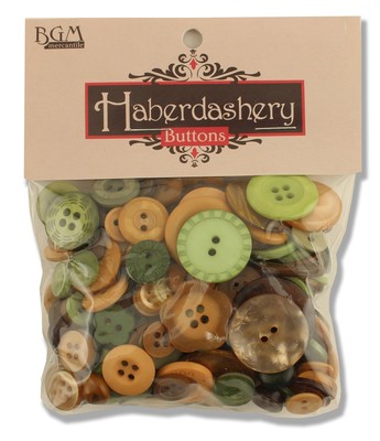 Buttons Galore 3.5-Ounce Hand-Dyed Green and Brown for Sewing and Crafting