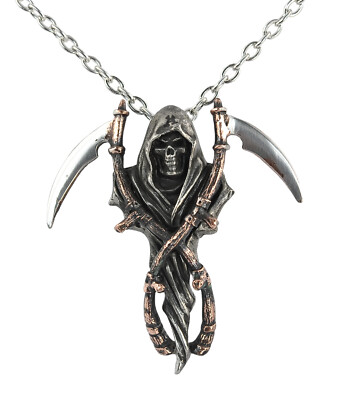 Reaper's Arms Pendant - Alchemy Gothic Grim Reaper/Angel of Death Totem/Talisman
