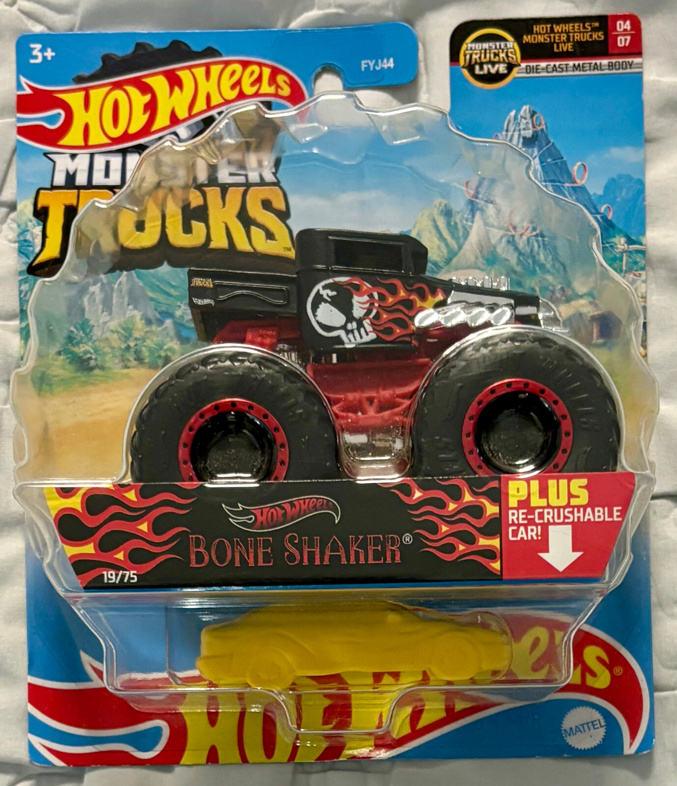 Hot Wheels 2022 Monster Trucks LIVE Series #4/7 Bone Shaker