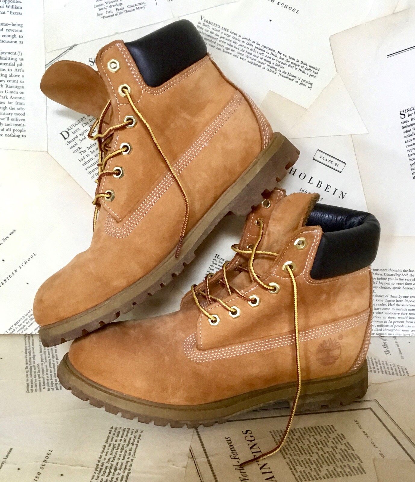 Классические рабочие ботинки Timberland коричневого цвета с кожаной подошвой с резиновым выступом, образец 9 НОВИНКА