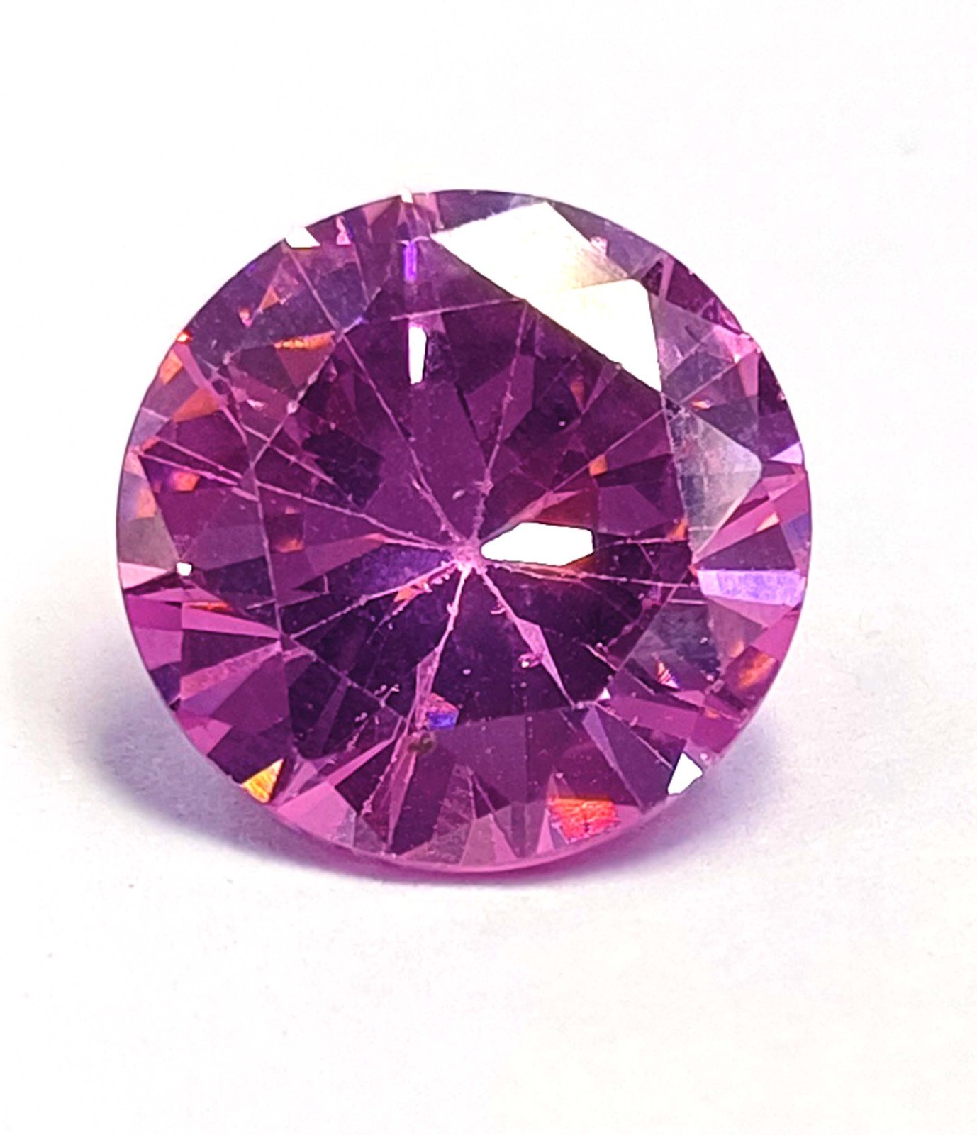 8 Ct Natural Pink Sapphire Round Cut EGL Certified Loose Gemstone 6FGA