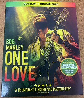 BOB MARLEY: ONE LOVE BLU RAY + DIGITAL - w/ SLIPCOVER - New