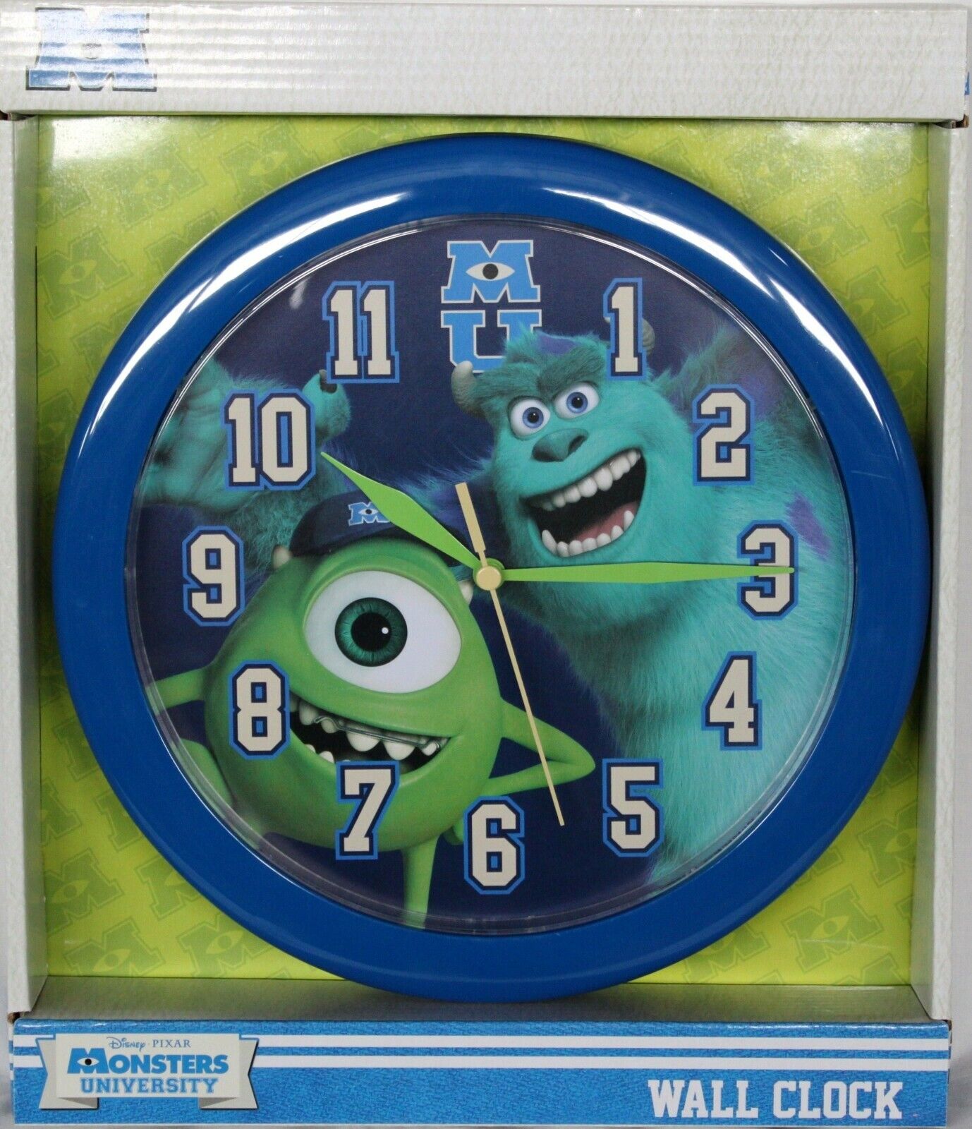 New in pack, Monsters University 9 inches round Wall Clock as ...