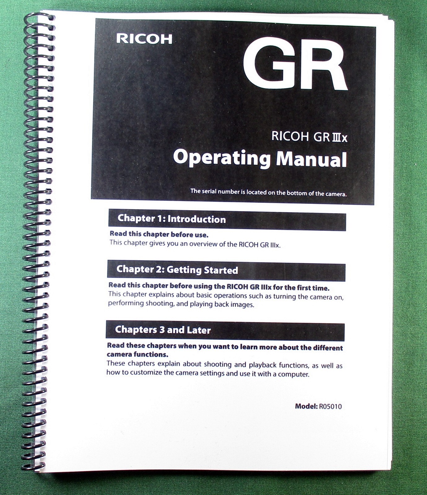 Ricoh GRIIIx OPerating Manual: 173 Pages &amp; Protective Covers! | eBay