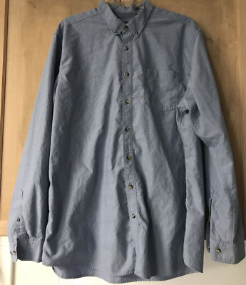 Guide Series LS Button Up Shirt 2XLT Oxford Blue