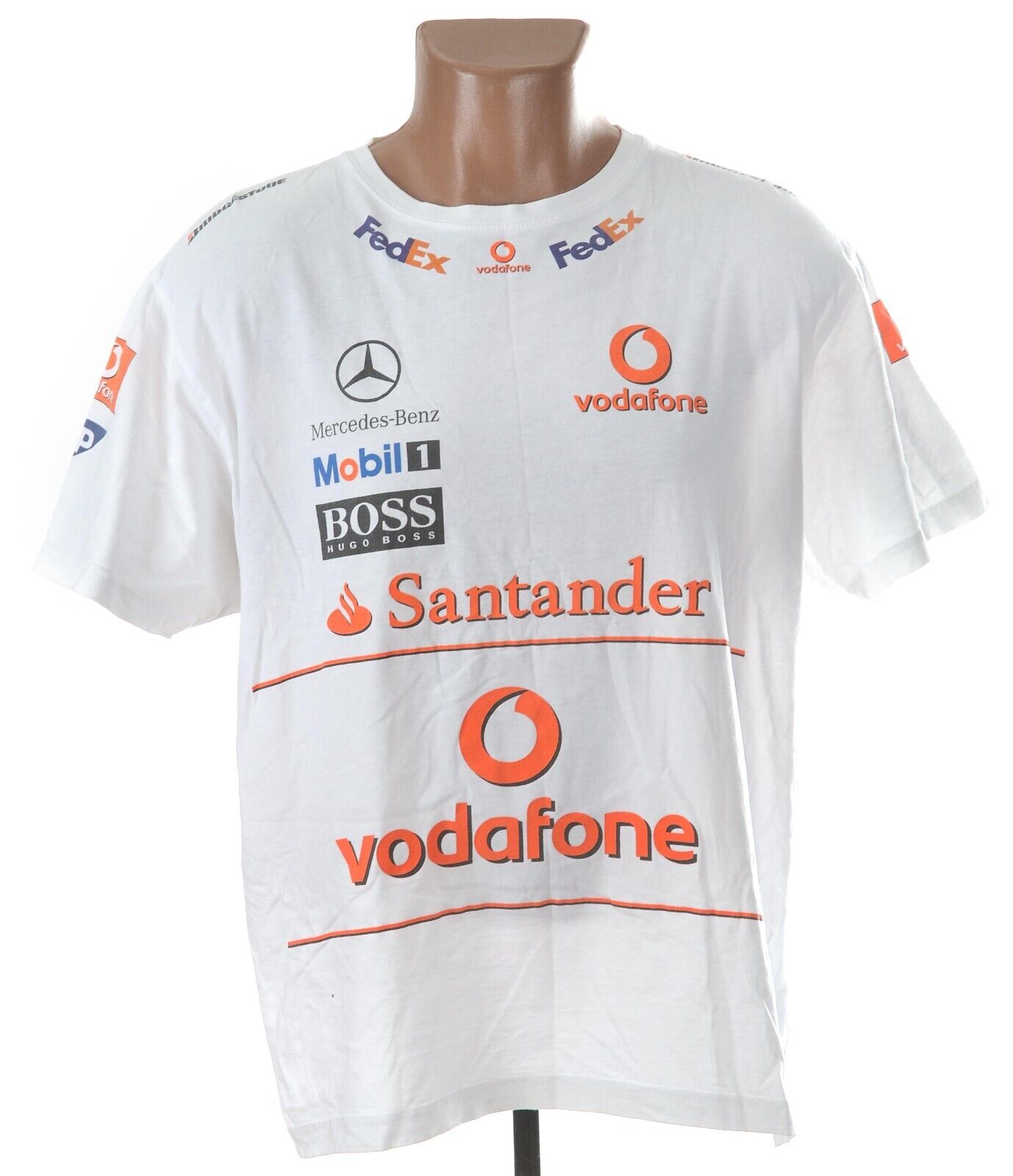 FORMULA 1 MCLAREN MERCEDES 2007/2008 FAN SHIRT JERSEY L FORMULA 1 MCLAREN MERCEDES 2007/2008 FAN SHIRT JERSEY L