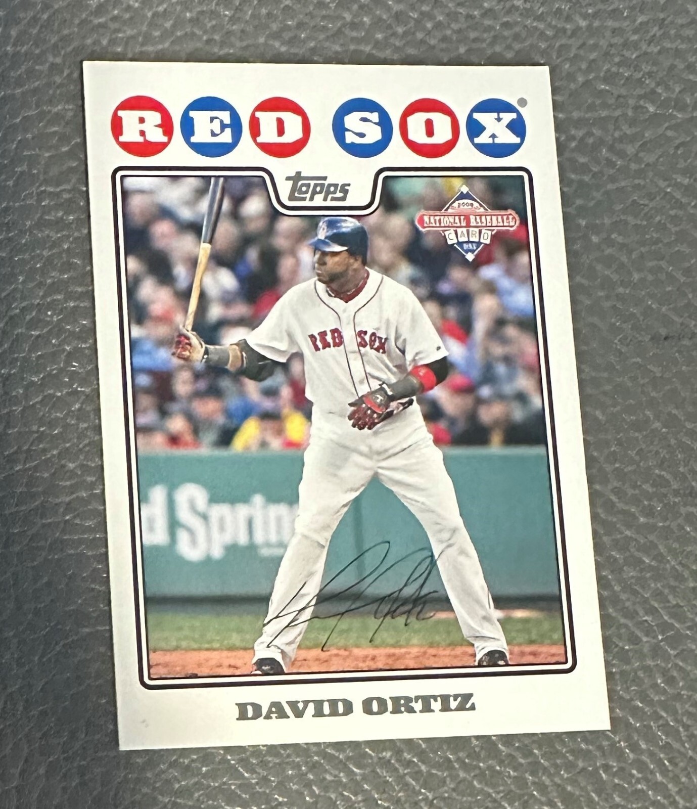 2008 Topps #4 David Ortiz National Baseball Card Day HOF Boston