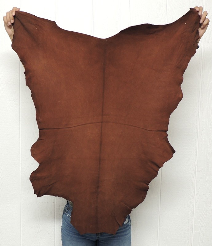 WHISKEY BUCKSKIN Leather Hide for Native Crafts Taxidermy SCA LARP