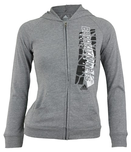 Толстовка Adidas NBA Youth Girls Brooklyn Nets All Net Tri-Blend, серая