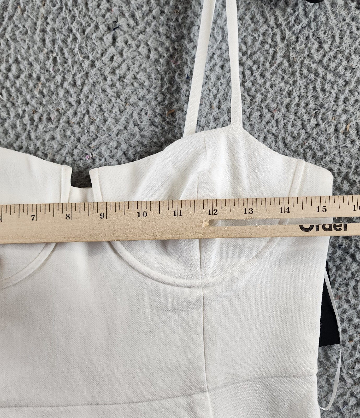 FRENCH CONNECTION Whisper Corset Dress Women's 8 Sumer White Back Zip Closure - Picture 6 of 13