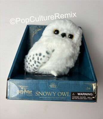 Universal Studios Harry Potter Hedwig Snowy Owl Shoulder Plush Sound & Movement