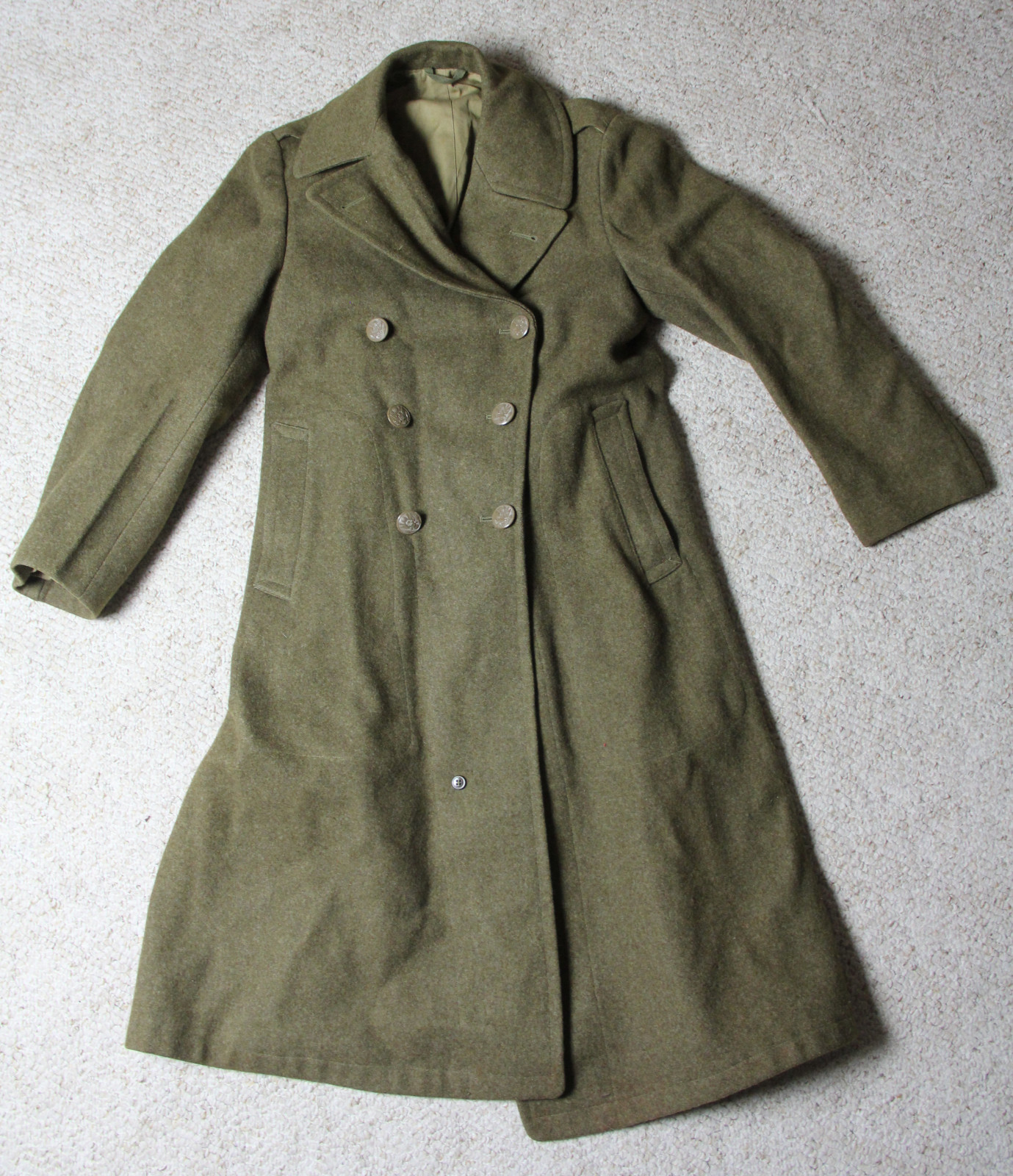 ジャケット・アウター maturely / Military Memory Over Coat Zeiyignr Mens Vintage Classic WW2 Officer Military Uniform
