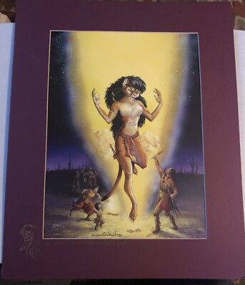 Rare Vintage Furry Anthro/Fantasy Art LIMITED EDITION SUSAN VAN CAMP