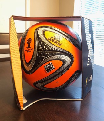 Brazuca Winter Orange Match Ball 2014 Adidas Brazil Football Soccer
