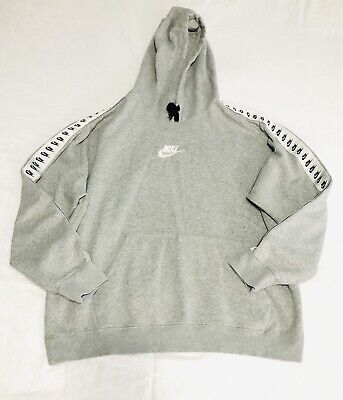 nike zeus tape fleece club tracksuit hoodie joggers sweatpants set black 204520709175