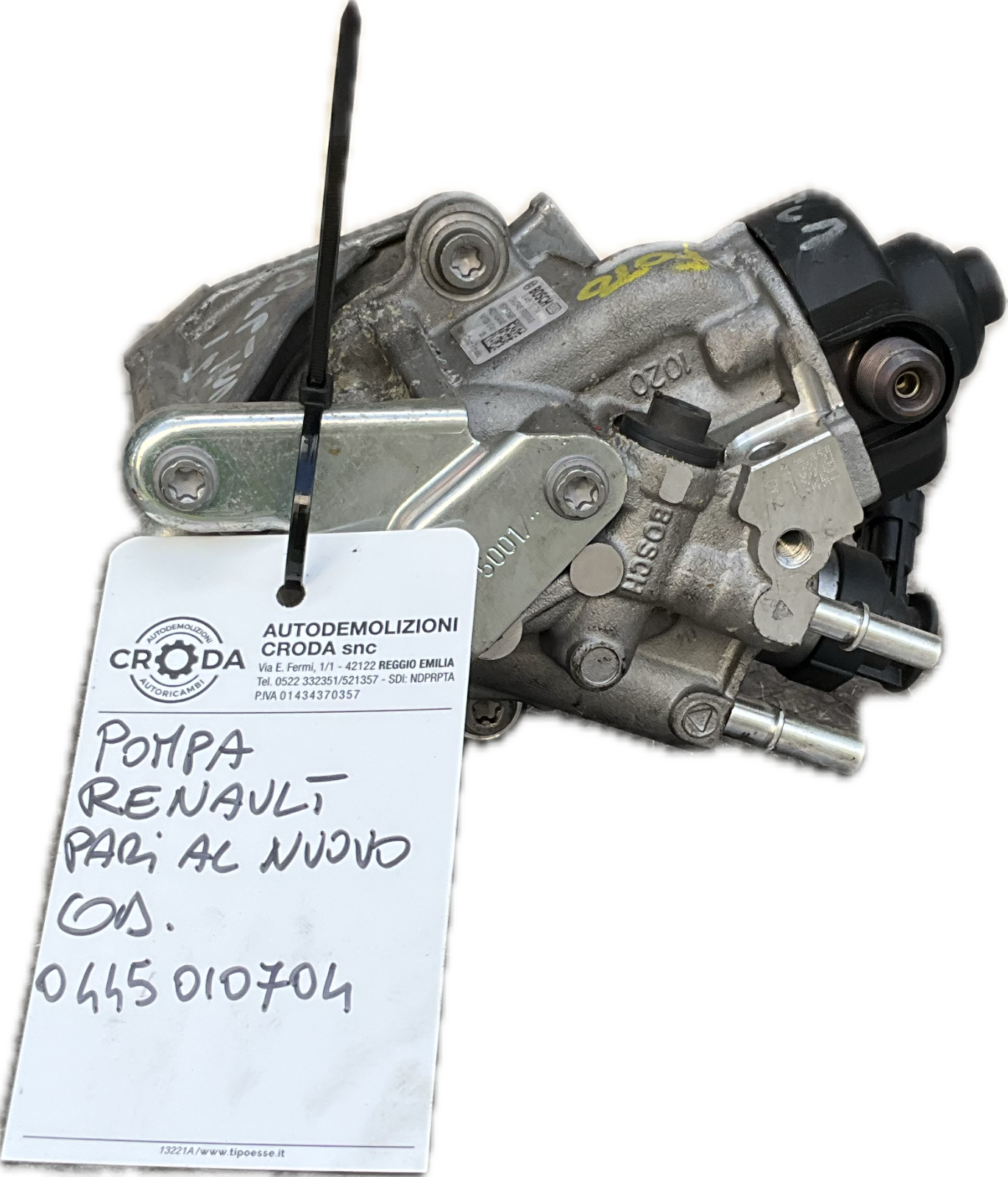 Pompa iniezione per modello DACIA RENAULT codice 0445010704 H8201434847