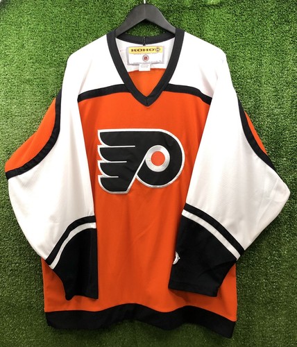 Vintage '02-'07 PHILADELPHIA FLYERS Men's XL NHL Orange Alternate Jersey KOHO