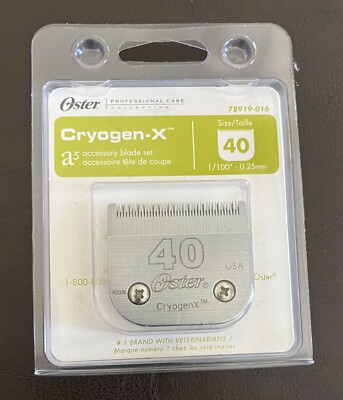 Oster Cryogen-X Size 40 A5 Accessory Blade Set 1/100'' - 0.25mm 78919-016 NEW