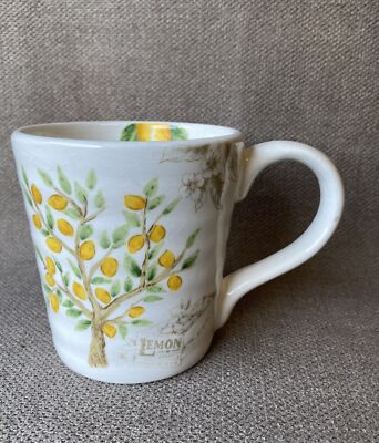 Vintage Handcrafted Maxcera Large Mug Lemon Tree~L@@K~