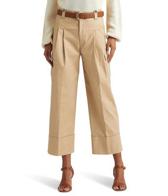 

Женские брюки LAUREN Ralph Lauren, укороченные брюки-карго из хлопка стрейч