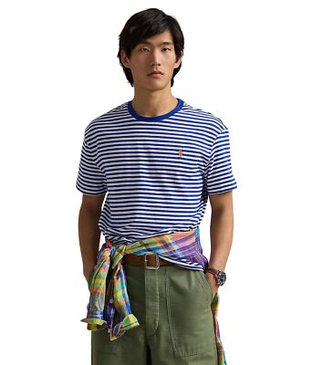 Мужские футболки и топы Polo Ralph Lauren с коротким рукавом и анимацией - Классика