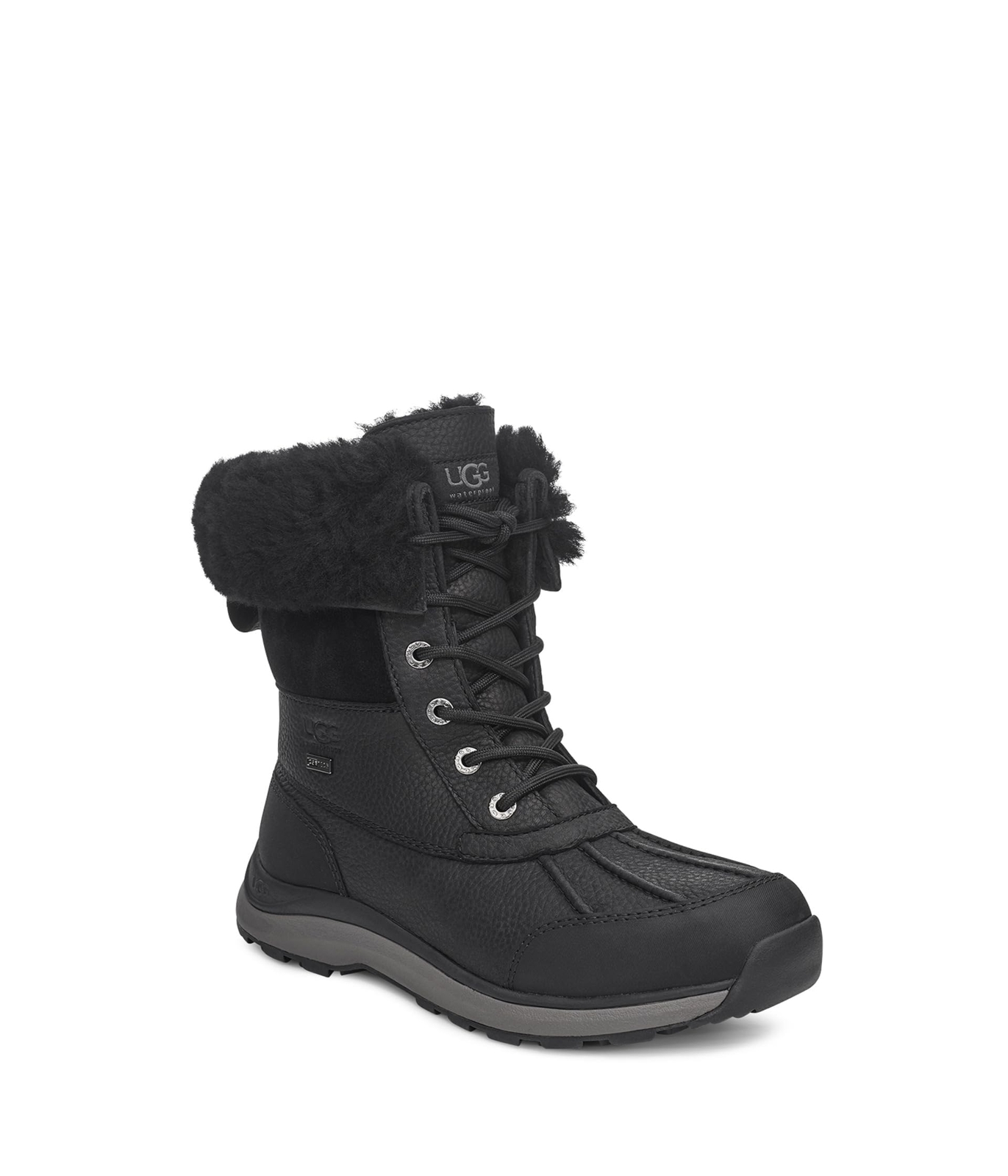 Pre-owned Ugg Women's Adirondack Boot Iii Boot, Black / Black In Black/black