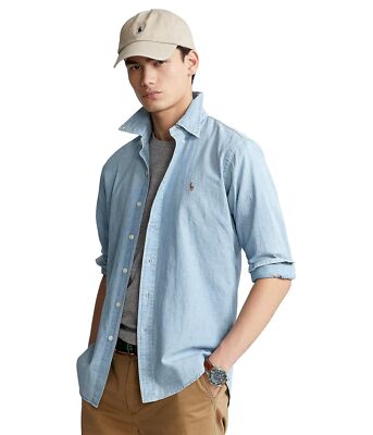 Мужские рубашки и топы Polo Ralph Lauren Chambray Спортивная рубашка