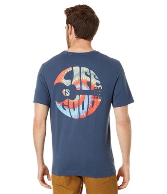 

Психоделическая футболка Crusher с короткими рукавами и принтом тай-дай Mans Life is Good Guitar Circle