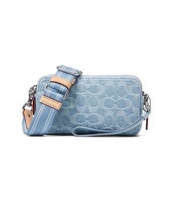 Женские сумки COACH из стираного денима Signature Kira Crossbody