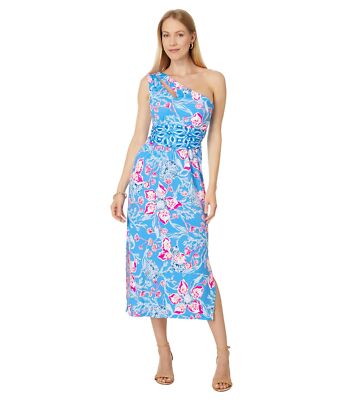Женские платья Lilly Pulitzer Helina Миди на одно плечо