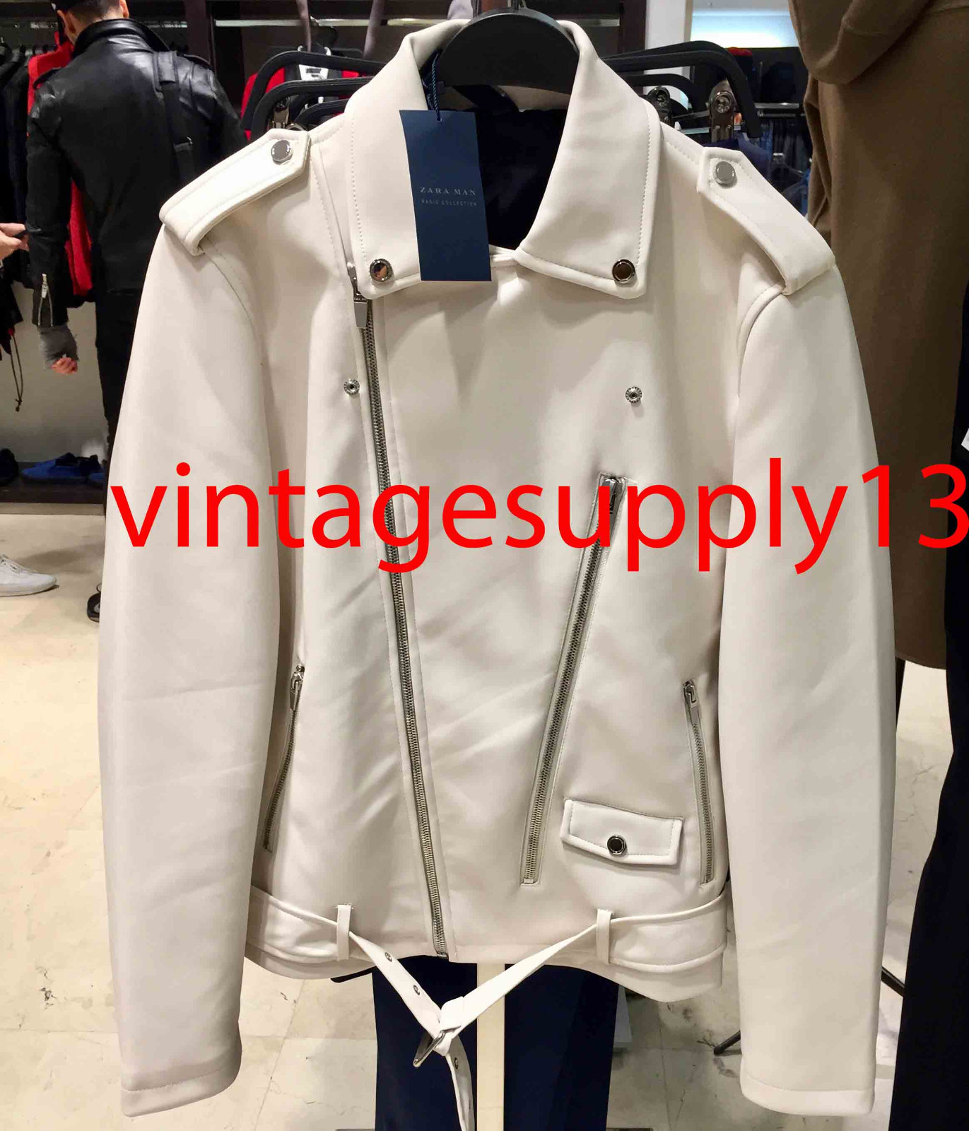 white jacket zara man