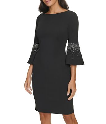 Женские платья-футляры Calvin Klein Scuba Crepe с фиксацией Slv