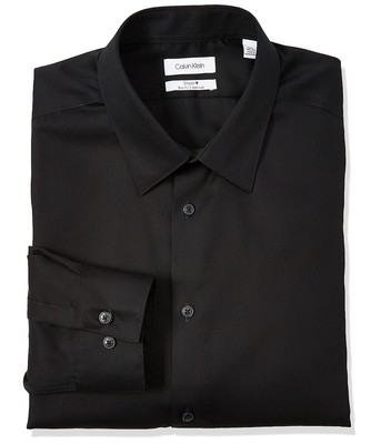 

Мужская одежда Calvin Klein Мужские классические рубашки Slim Fit Non Iron Solid