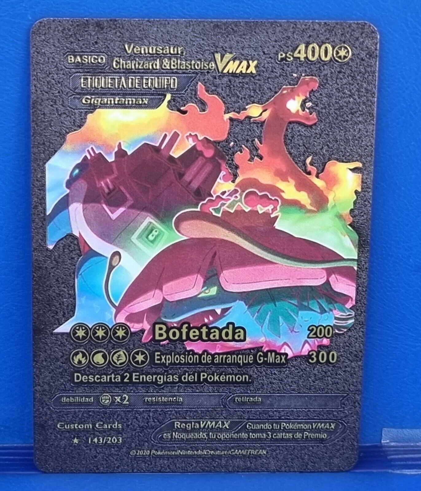 Pokemon Card Spanish Charizard Venusaur Vmax 143/203 PS400 Pokemon Card Spanish Charizard Venusaur Vmax 143/203 PS400