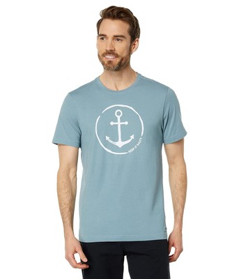 

Мужская одежда Life is Good Keep It Salty Anchor Футболка Crusher-Lite с короткими рукавами