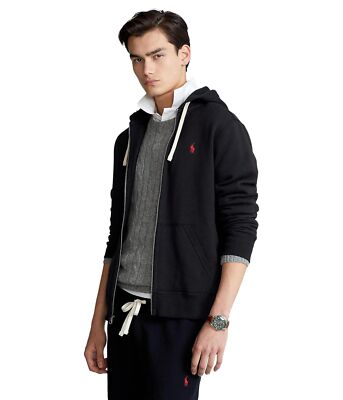 Мужские толстовки и свитшоты Polo Ralph Lauren Classic с капюшоном из флиса на молнии