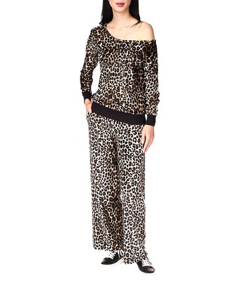 

Женские худи и свитшоты MICHAEL Michael Kors Топ с открытыми плечами Cheetah