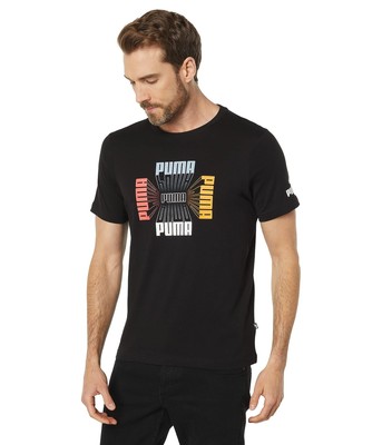 

Мужские рубашки и топы Футболка с повторяющимся логотипом PUMA Essentials+