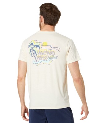 Мужские рубашки и топы Футболка Vineyard Vines Bamboo Vine Dunes