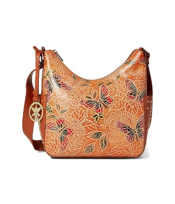 

Женские сумки Anuschka 433 Classic Hobo с боковыми карманами с заклепками