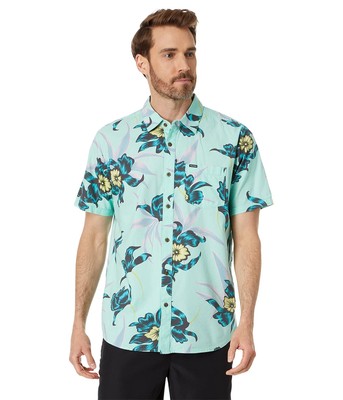 

Мужские рубашки и топы Volcom Island Time тканые с короткими рукавами
