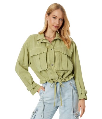 Женские пальто и верхняя одежда из чистого нью-йоркского льна в зеленом цвете