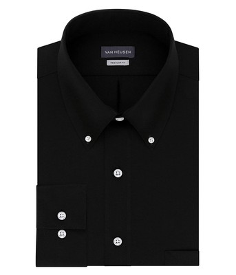 

Мужская классическая рубашка стандартного кроя Van Heusen из твила с воротником на пуговицах